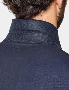 Slim Fit Navy Birdseye Suit Jacket