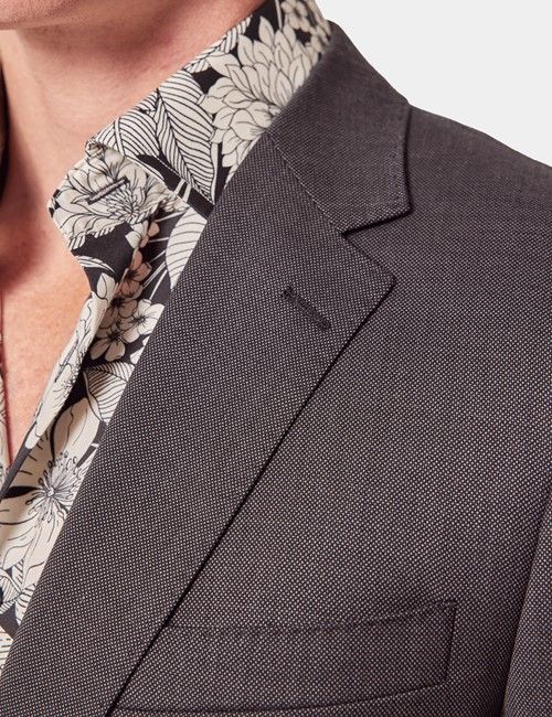Charcoal Birdseye Slim Suit-preview