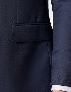 Slim Fit Navy Birdseye Suit