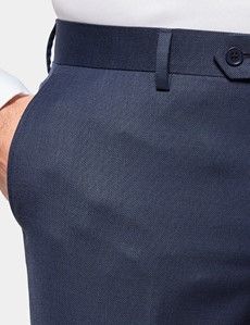 Slim Fit Navy Birdseye Suit