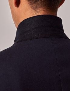 Navy Sharkskin Slim Suit Jacket-preview4