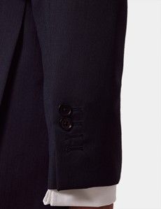 Slim Fit Navy Sharkskin Suit Jacket-preview5