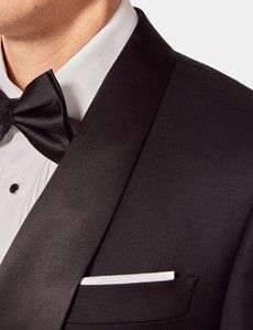 Slim Fit Black Shawl Dinner Jacket-preview1