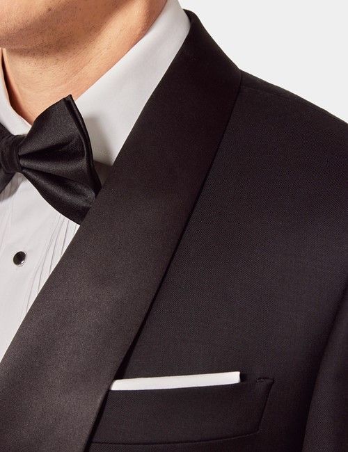 Slim Fit Black Shawl Dinner Jacket-preview