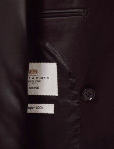Slim Fit Black Shawl Dinner Jacket-preview3