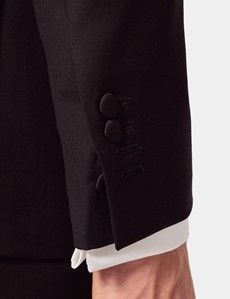 Slim Fit Black Shawl Dinner Jacket-preview6