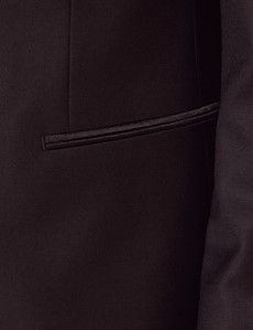 Black Wool Slim Fit Shawl Dinner Suit-preview3