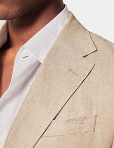 Slim Fit Taupe Hopsack Suit-preview2