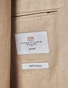 Slim Fit Taupe Hopsack Suit-preview5