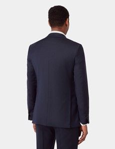 Slim Fit Deep Navy Sharkskin Suit-preview5