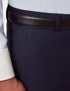 Slim Fit Deep Navy Sharkskin Suit-preview9