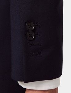 Slim Fit Midnight Blue Semi Plain Suit