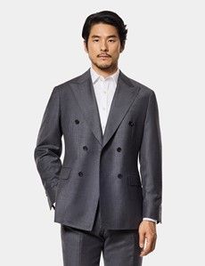 Tailored Fit Dark Grey Suit Jacket