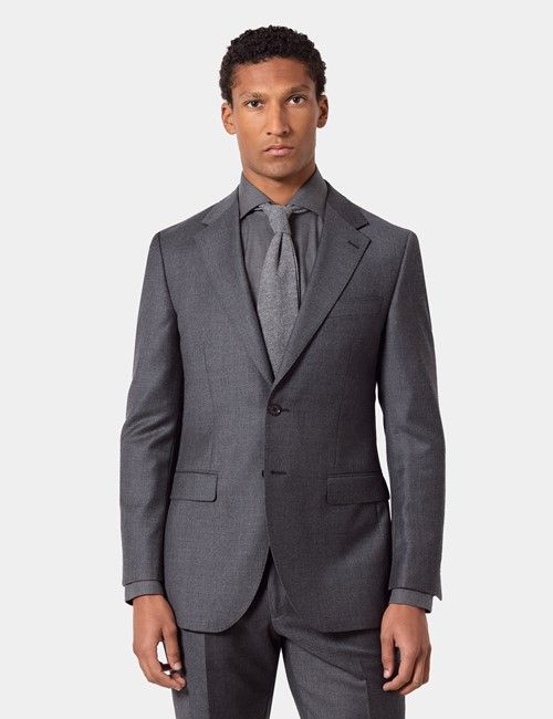 Slim Fit Dark Grey Suit Trousers