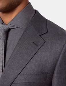 Slim Fit Dark Grey Suit Jacket