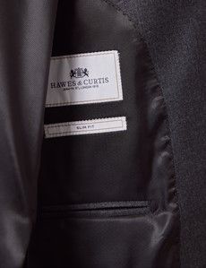 Slim Fit Dark Grey Suit Jacket