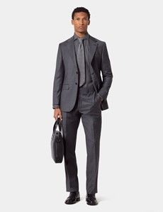 Slim Fit Dark Grey Suit Jacket