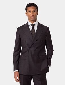 Slim Fit Brown Suit