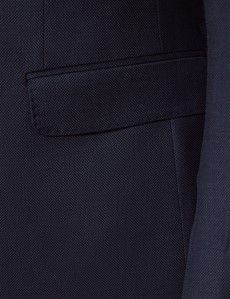 Slim Fit Navy Birdseye Suit Jacket
