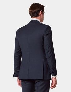 Slim Fit Navy Birdseye Suit Jacket