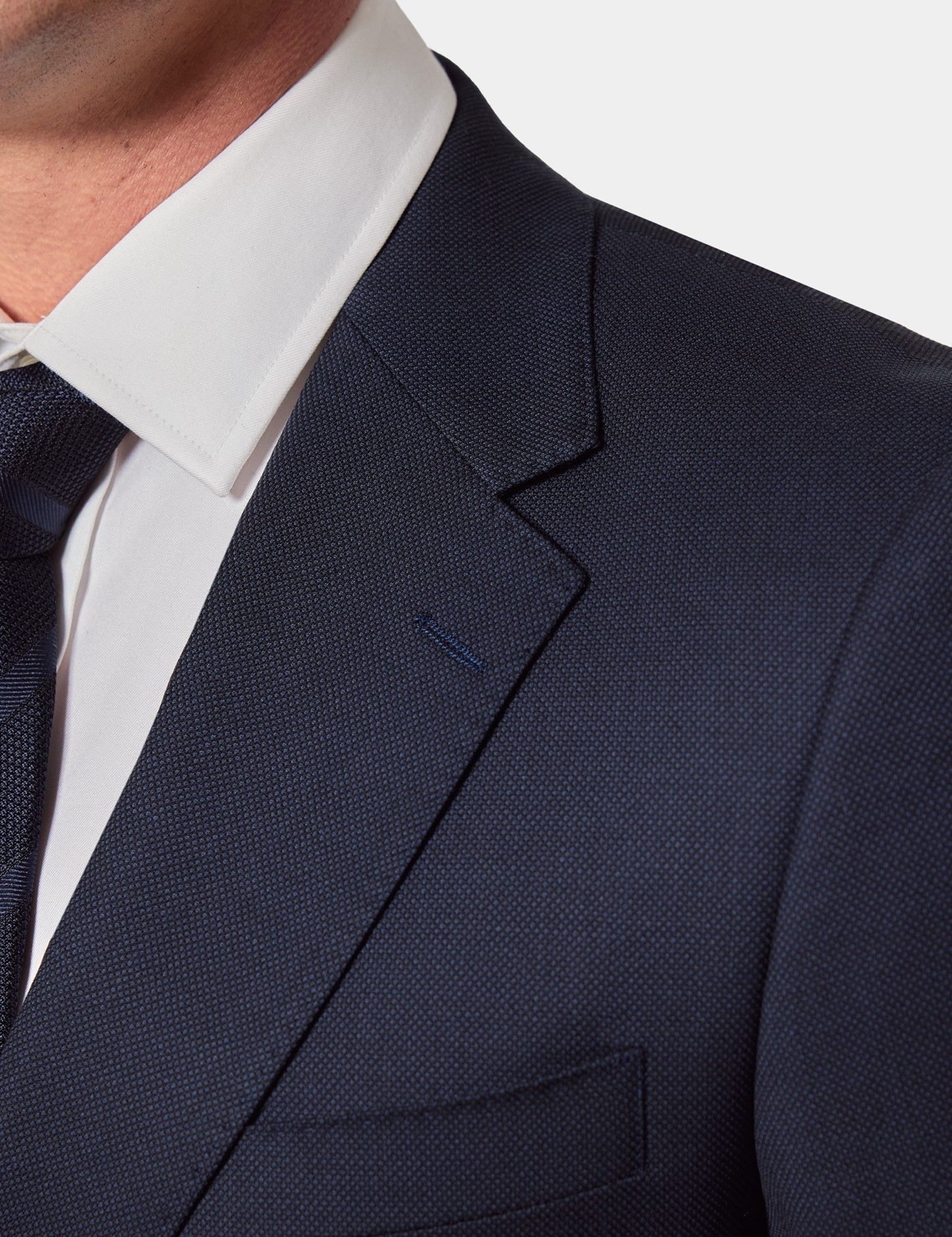 Slim Fit Navy Birdseye Suit-preview