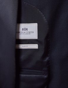 Slim Fit Navy Birdseye Suit