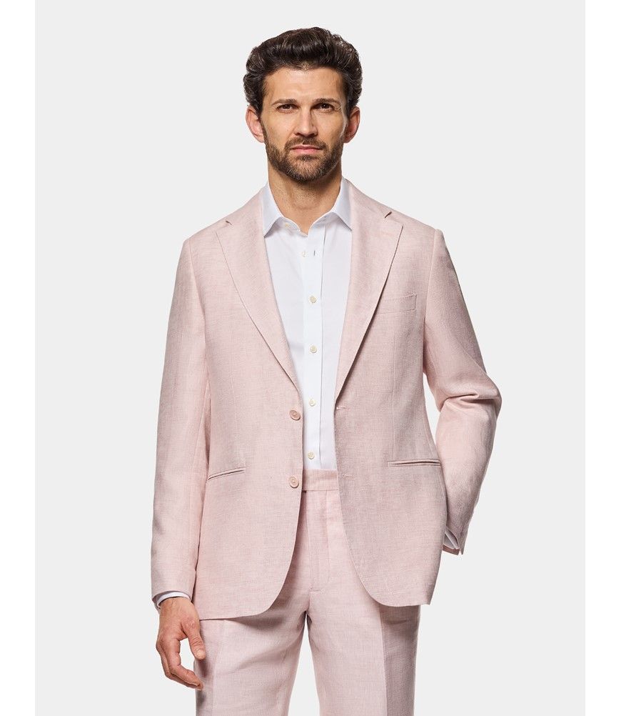 Men's Tailored Fit Pink Suit Jacket | Hawes & Curtis