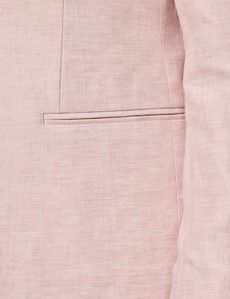 Tailored Fit Pink Linen Suit
