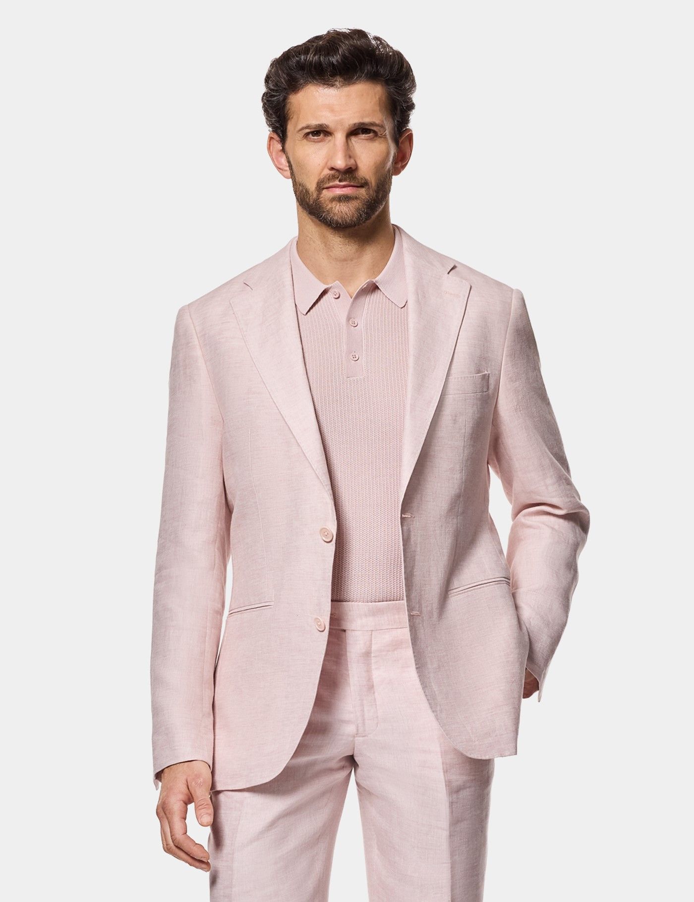 light pink dress suit Rose Suit Jacket