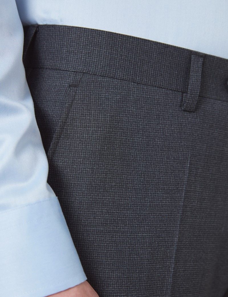 Men's Charcoal Slim Fit Suit | Hawes & Curtis