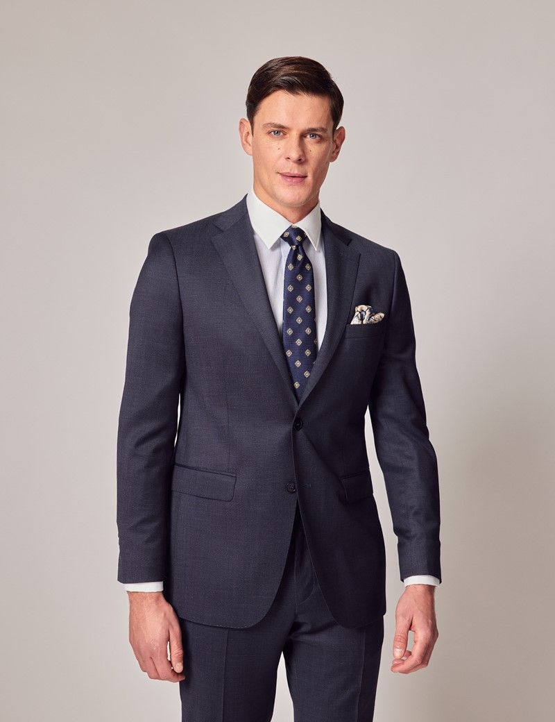 Dark Blue 2 Piece Slim Suit | Hawes & Curtis