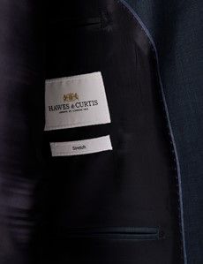 Navy End on End Slim Suit Jacket-preview7