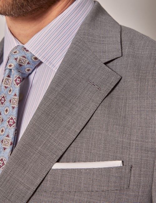 Grey Semi Plain Italian Tailored Suit-preview