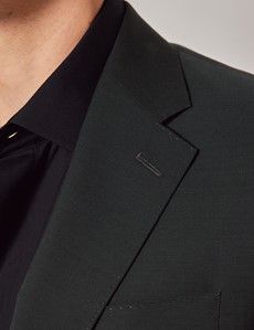 Green Italian Wool-Mohair Tailored Fit Suit Jacket - 1913 Collection-preview1