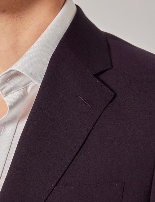 Blackberry Italian Wool-Mohair Tailored Fit Suit Jacket - 1913 Collection-preview