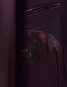 Blackberry Italian Wool-Mohair Tailored Fit Suit Jacket - 1913 Collection-preview3