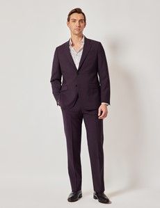 Blackberry Italian Wool-Mohair Tailored Fit Suit Jacket - 1913 Collection-preview7