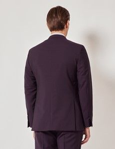 Blackberry Italian Wool-Mohair Tailored Fit Suit - 1913 Collection-preview5
