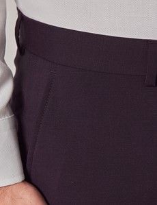 Blackberry Italian Wool-Mohair Tailored Fit Suit - 1913 Collection-preview9
