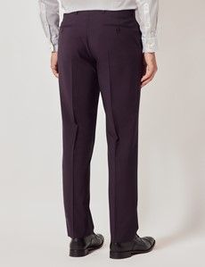Blackberry Italian Wool-Mohair Tailored Fit Suit - 1913 Collection-preview10