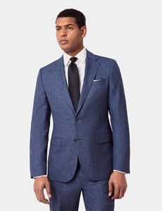 Tailored Fit Blue Semi Plain 1913 Suit