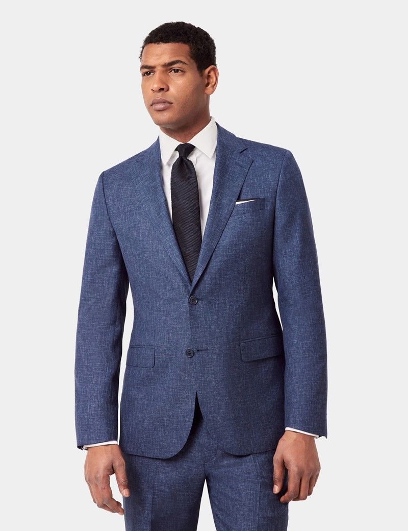 Tailored Fit Blue Semi Plain 1913 Suit