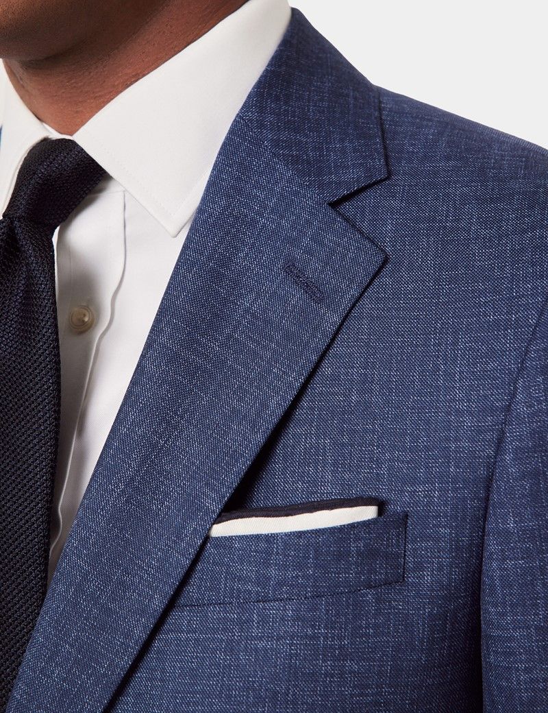 Tailored Fit Blue Semi Plain 1913 Suit-preview