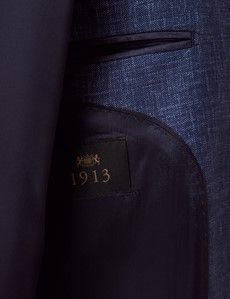 Tailored Fit Blue Semi Plain 1913 Suit-preview4