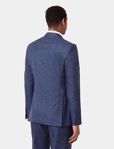 Tailored Fit Blue Semi Plain 1913 Suit-preview5