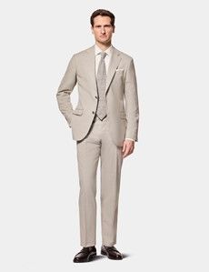 Tailored Fit Greige 1913 Suit