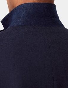 Slim Fit Dark Blue Crepe 1913 Suit Jacket-preview5