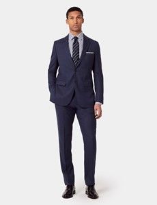 Slim Fit Dark Blue Crepe 1913 Suit Jacket-preview7