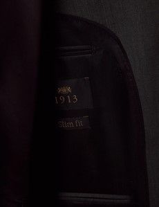 Slim Fit Olive Crepe 1913 Suit Jacket