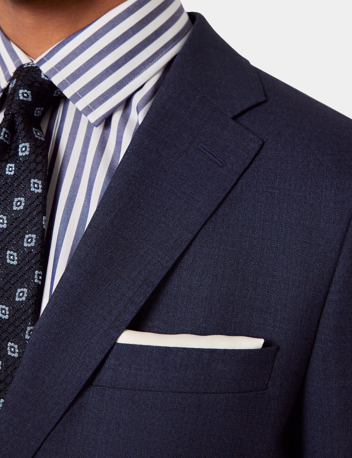 Slim Fit Dark Blue Crepe 1913 Suit-preview